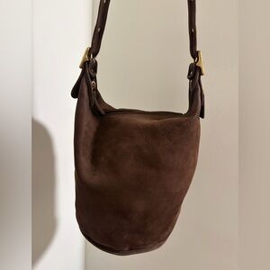 Vintage Coach Nubuc Duffle Sac Chocolate 4950